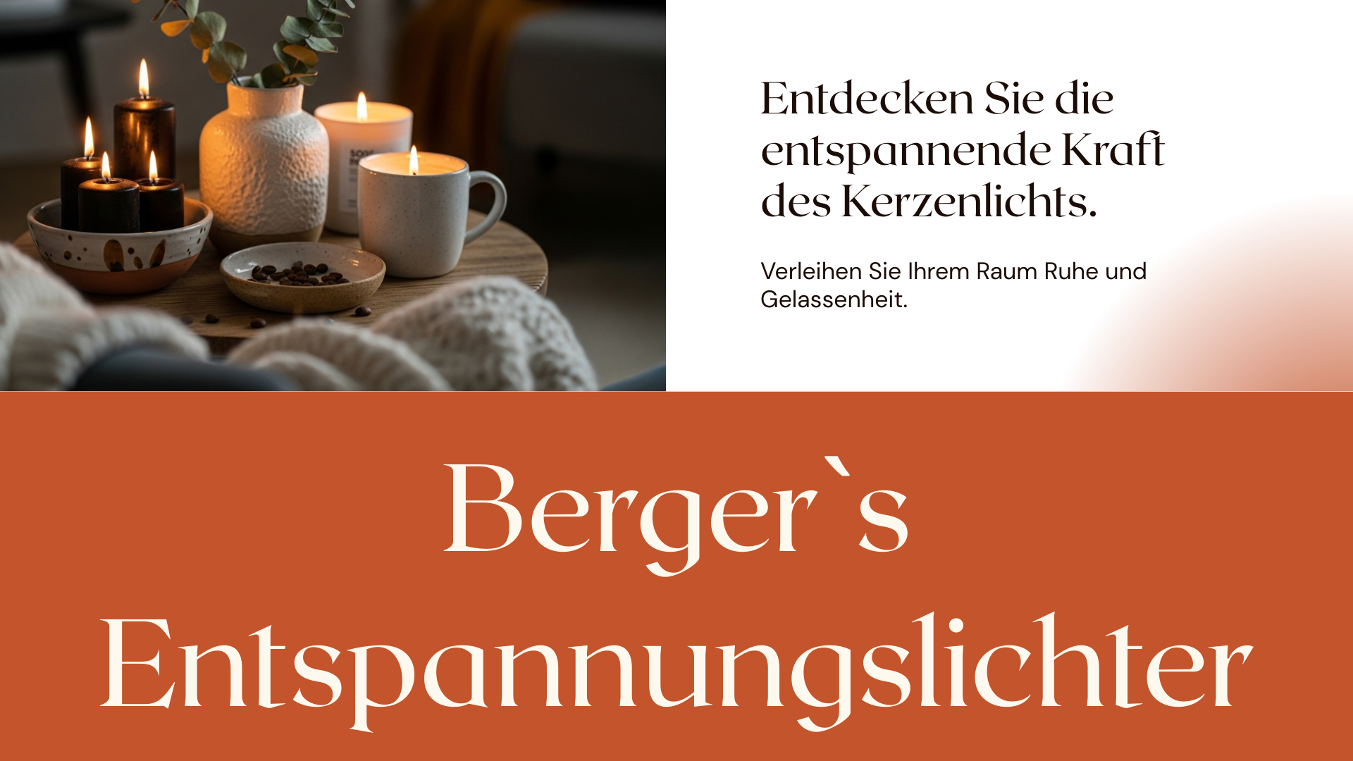 Handgemachte Kerzen brennen gemütlich auf Holztisch, entspannendes Licht, Wohnzimmer-Deko