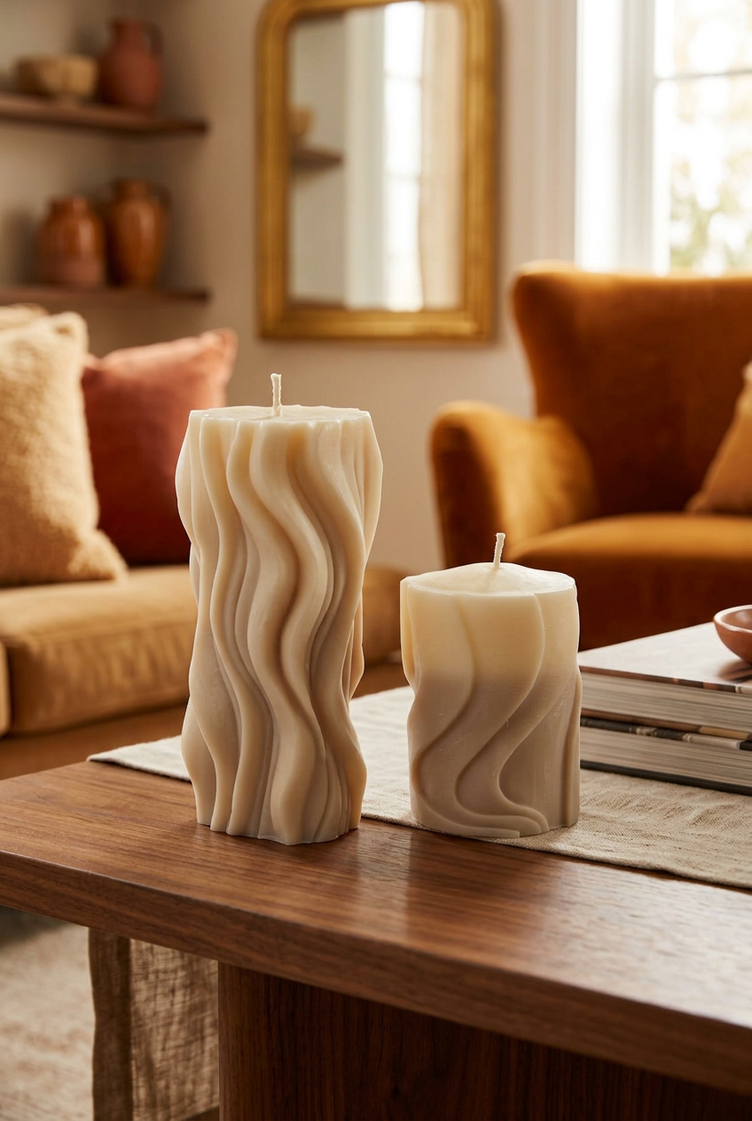Zwillingswellen Kerzenset